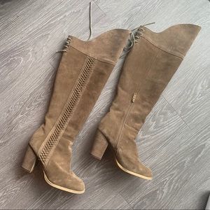 Sbicca Tall Brown Booties